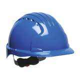 Evolution® Deluxe 6151 Cap Style Hard Hat with HDPE Shell, 6-Point Polyester Suspension and Wheel Ratchet Adjustment, 10 per Case, Blue redirect to product page